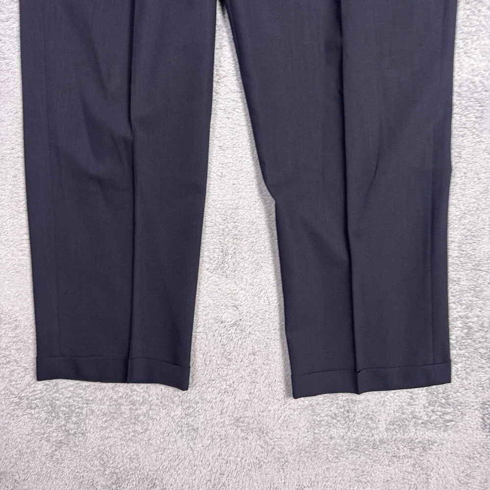 Zignone Dress Pants Mens IT 52 US 36 Wool Pleated Cuffed Italy Made New Wool
